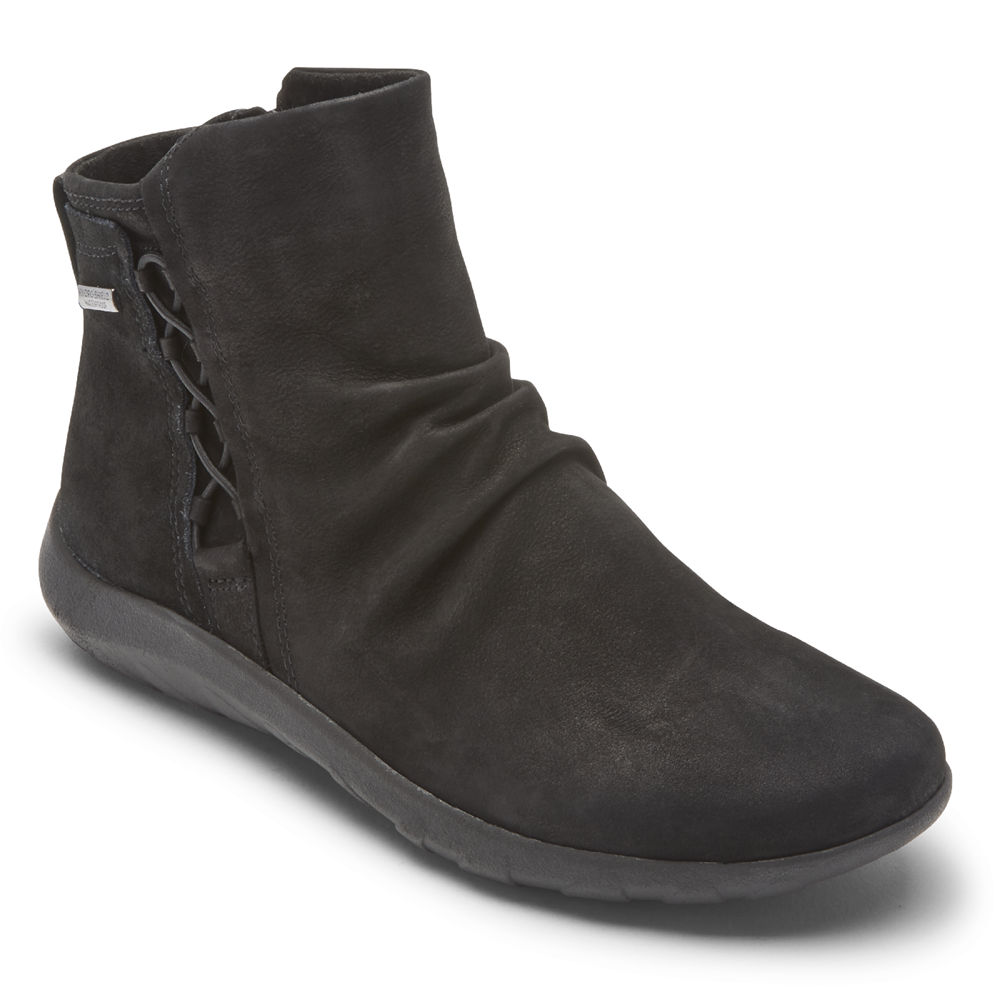 Botas Rockport Mujer Mexico - Cobb Hill Amalie Waterproof Ghillie Negros - VHDCR2648